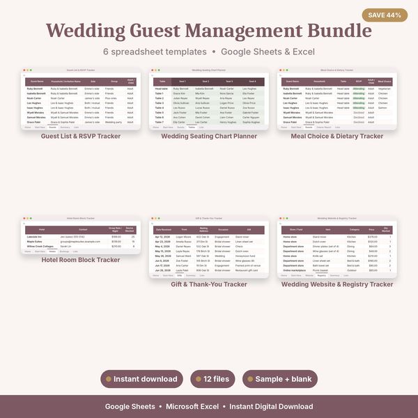 Wedding Guest Management Bundle