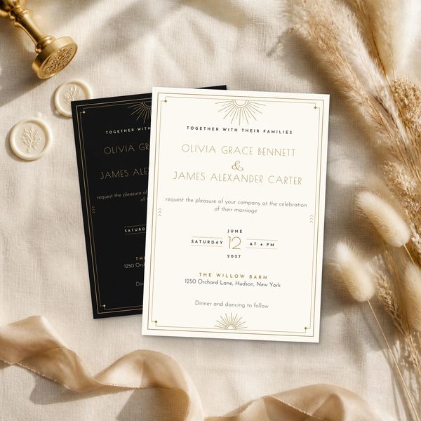 Art Deco Invitation
