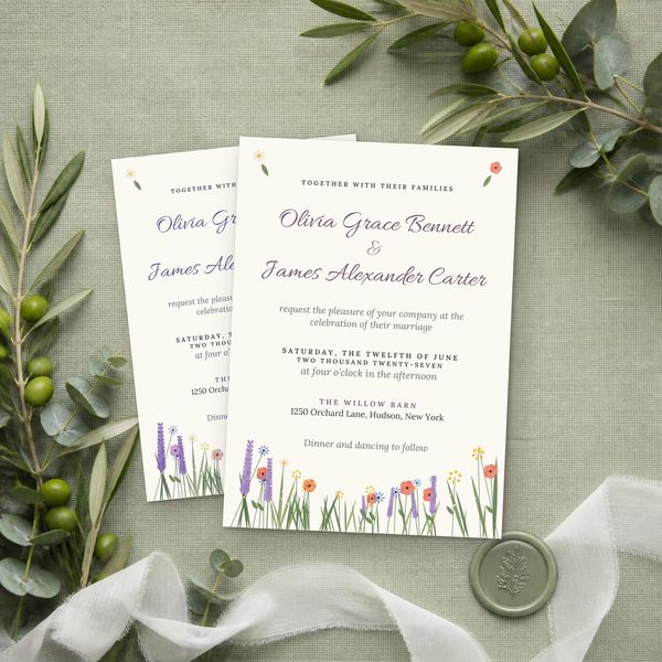 Wildflower Meadow Invitation