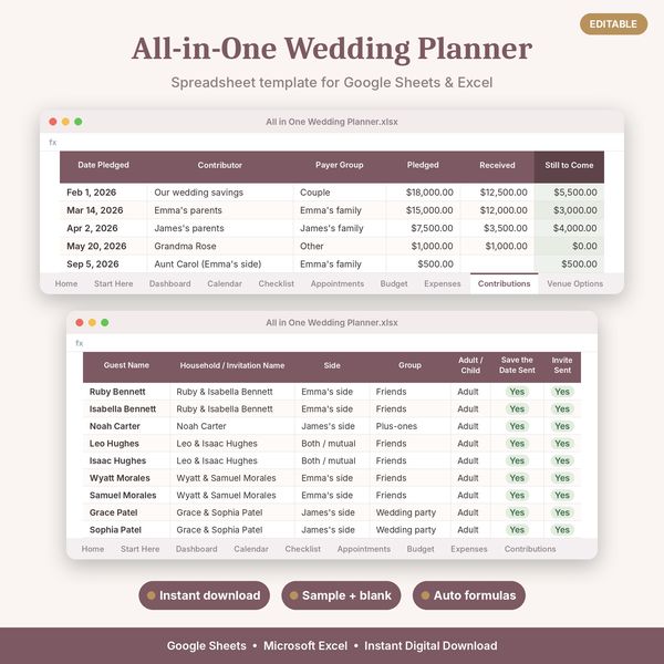 All-in-One Wedding Planner