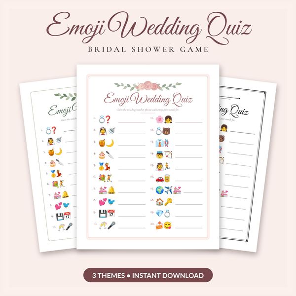 Emoji Wedding Quiz