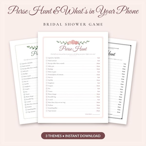 Purse Hunt & What's in Your Phone