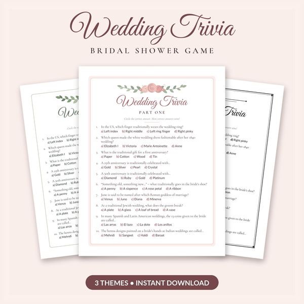 Wedding Trivia