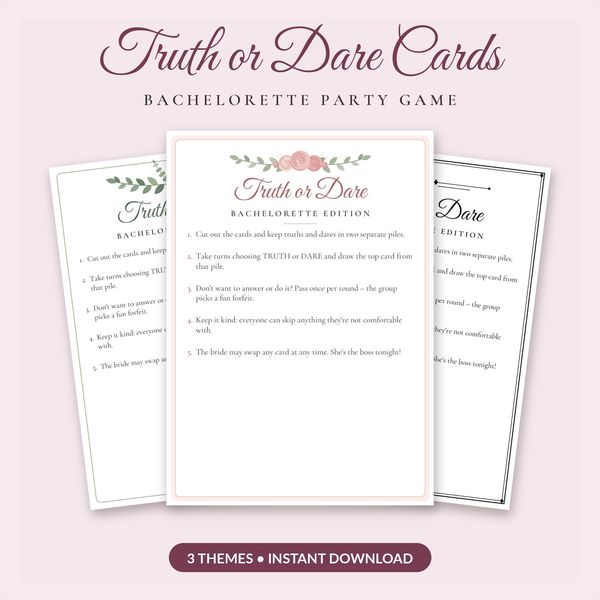 Truth or Dare Cards