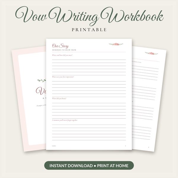 Vow Writing Workbook