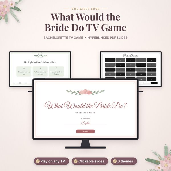 What Would the Bride Do TV Game